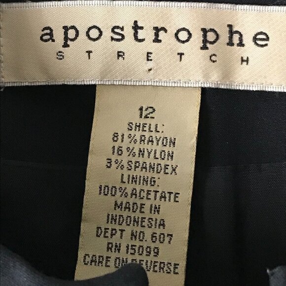 NWOT - Apostrophe Stretch Black Blazer with Front Zipper - Picture 3 of 13